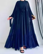 Pori Koti Borka with Separate Inner and Koti, Cherry Fabric