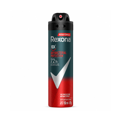 Rexona 10X Antibacterial Protection 72h Antitranspirante Spray 150 ml (Argentina)
