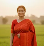 Cotton Screen Print Saree with Running Blouse, 12.5 Haath