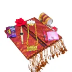 সিল্ক কাতান শাড়ি গিফট কম্বো সেট