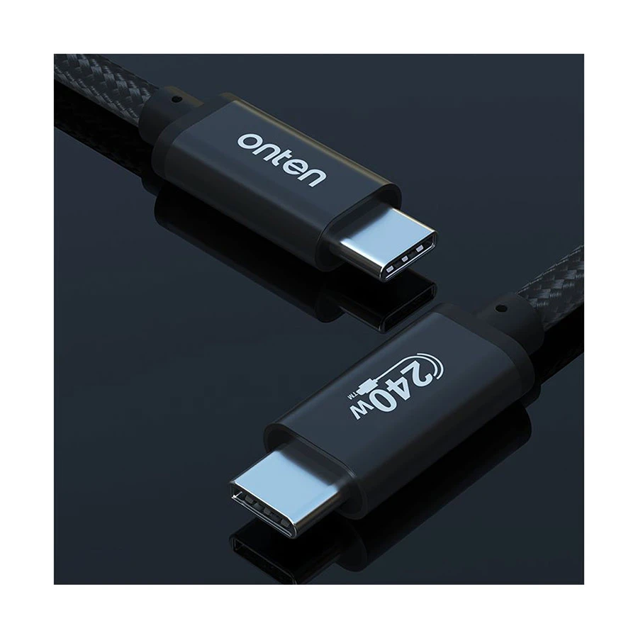 Onten OTN-CC201 240W USB-C to USB-C Charging & Data Cable 1m Black