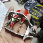 OLEVS 9931 মেয়েদের স্টেইনলেস স্টিল লুমিনাস ঘড়ি (ব্ল্যাক ডায়াল)