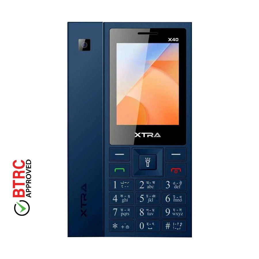 Xtra X40 Blue Feature Phone (Dual Sim)