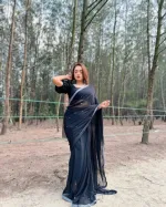 জর্জেট স্টোন শাড়ি