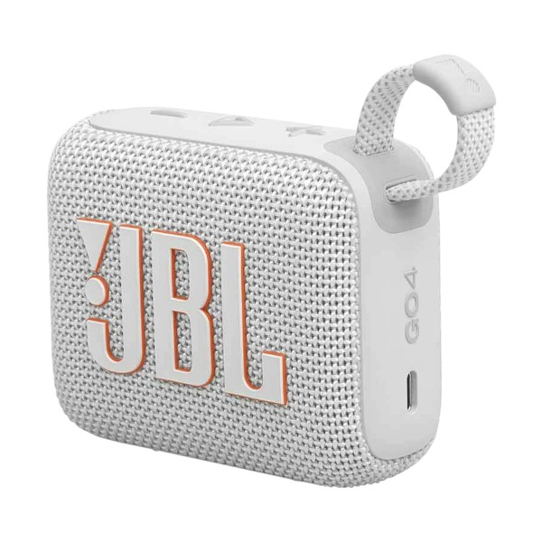 JBL GO 4 সাদা পোর্টেবল ব্লুটুথ স্পিকার