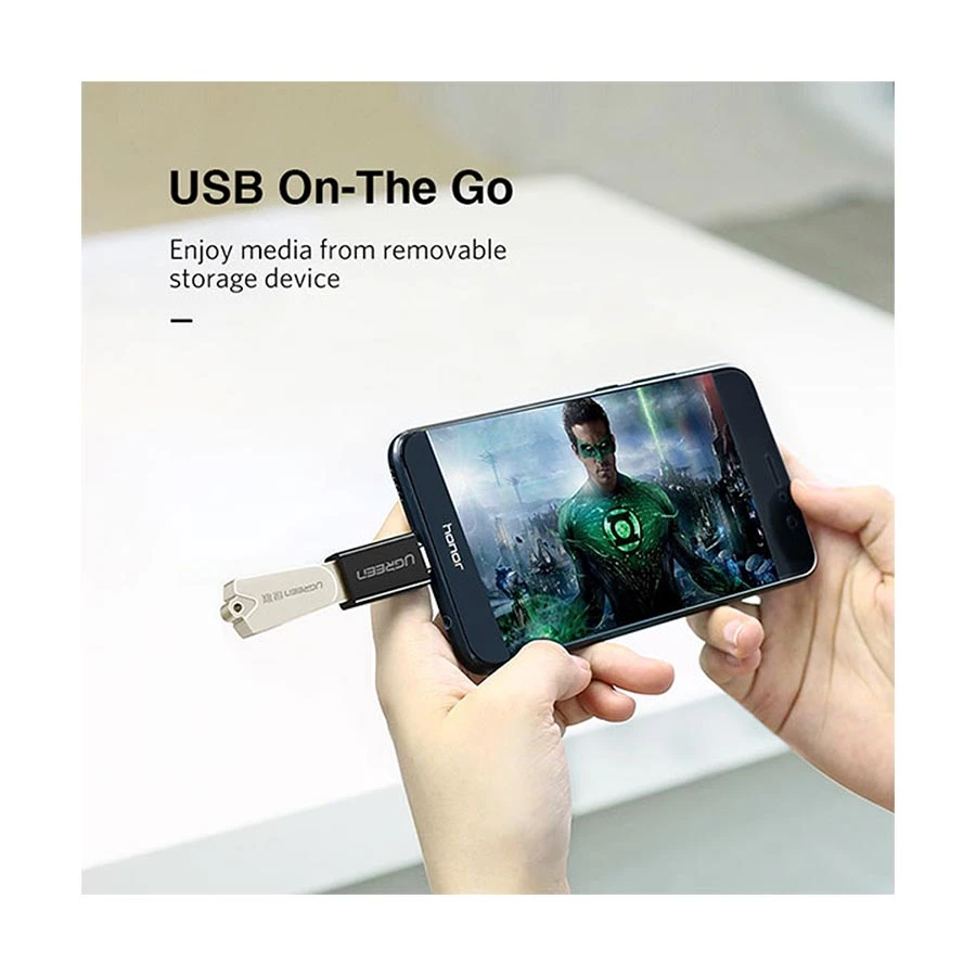 UGREEN US173 (20808) Type-C Male to USB 3.0 Female Black Converter