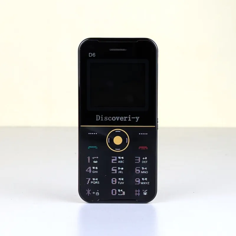 Discoveri-Y D6 ডুয়াল সিম ফিচার ফোন, টর্চসহ
