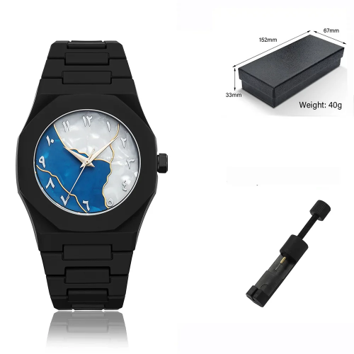 Aura Watch 2025 অ্যারাবিক ডায়াল ঘড়ি (মাল্টি কালার ডায়াল) – চেইন কাটার ও বক্স সহ