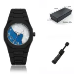 Aura Watch 2025 অ্যারাবিক ডায়াল ঘড়ি (মাল্টি কালার ডায়াল) – চেইন কাটার ও বক্স সহ