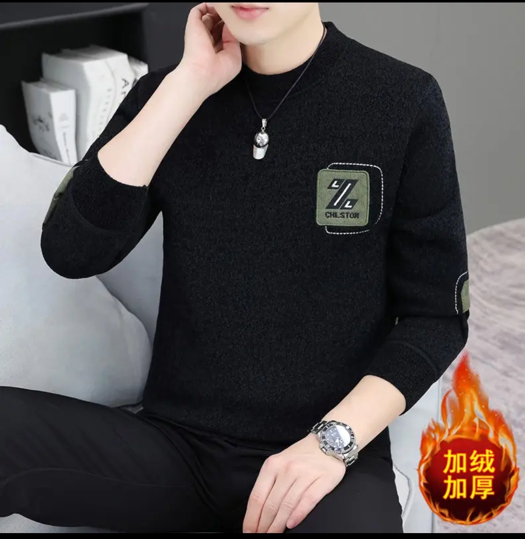 Men's 200 GSM Thick Cotton Full Sleeve T-Shirt, 6 Colours