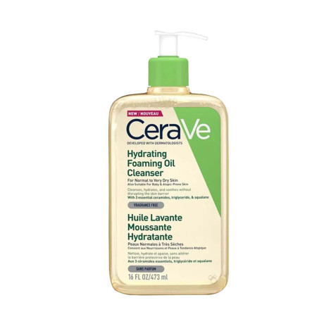 CeraVe হাইড্রেটিং ফোমিং অয়েল ক্লিনজার 473ml
