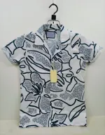 Men's Slim Fit Drop Shoulder Shirt, Spandex Cotton, Sizes M to XL