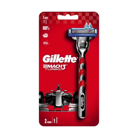 Gillette Mach3 Turbo পুরুষদের শেভিং ব্লেড (2 পিস)