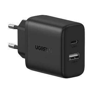 Ugreen X227 ইউএসবি ও ইউএসবি-সি ২০ওয়াট ব্ল্যাক চার্জার