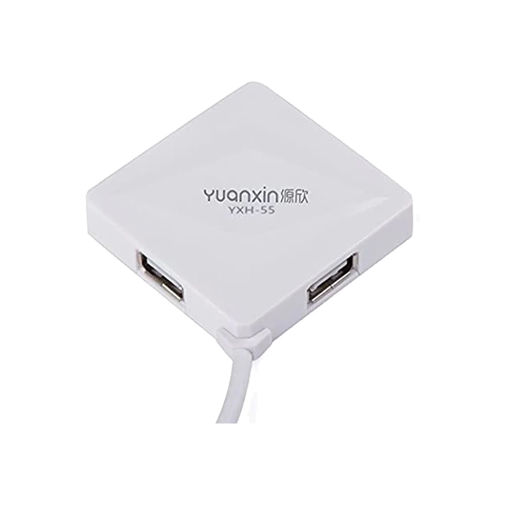 Yuanxin YXH-55 USB to 4-Port USB Hub 1.2 Meter White