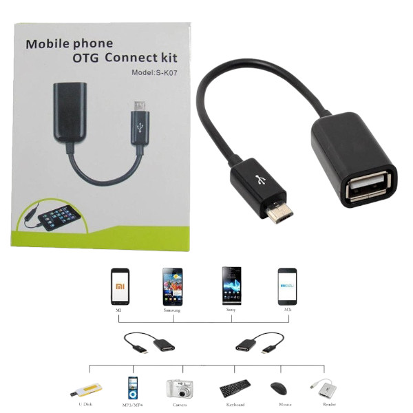 নতুন মাইক্রো USB OTG কেবল কনভার্টার