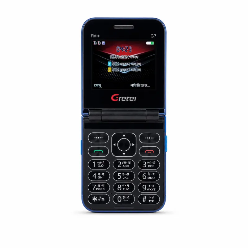 Gretel G7 ফ্লিপ ফোল্ডিং ফোন, ডুয়াল ডিসপ্লে