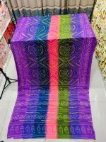 Women's Chunri Print Saree, Saree Only, 5 Colours