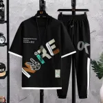 Men's 160 GSM PP T-Shirt and Trouser Summer Set, 4 Colours