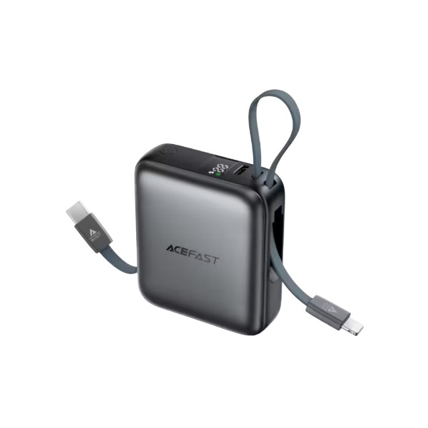 ACEFAST M23 22.5W 10000mAh পাওয়ার ব্যাংক বিল্ট-ইন ক্যাবলসহ