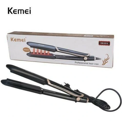 Kemei Km-2212 হেয়ার ইলেক্ট্রিক LCD স্ট্রেইটনিং আইরন