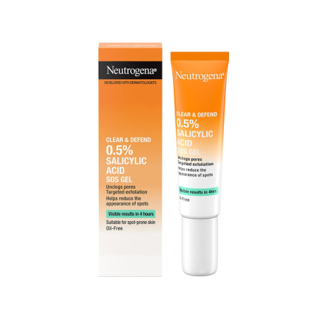 Neutrogena Clear & Defend 0.5% স্যালিসাইলিক অ্যাসিড SOS জেল 15ml