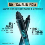 Lakme 9to5 Eyeconic স্মোকি কাজল - Black