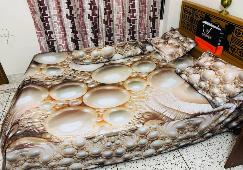 3D ডিজাইন বেডশিট সেট