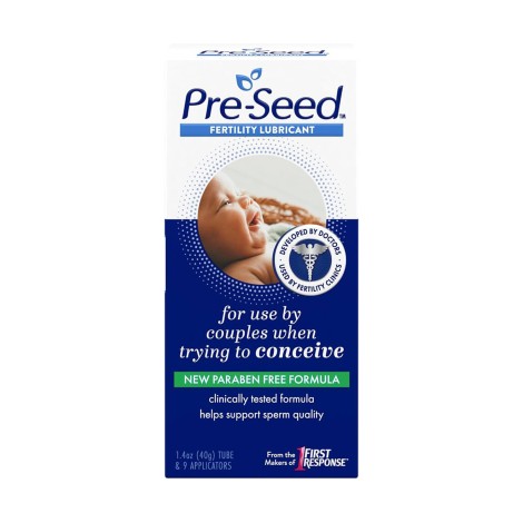 Pre-Seed Fertility Lubricant For Use By Couples When Trying to Conceive 40g Tube & 9 Applicators (India)