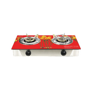 TOPPER Double Glass Auto Gas Stove LPG (Glass-206 )