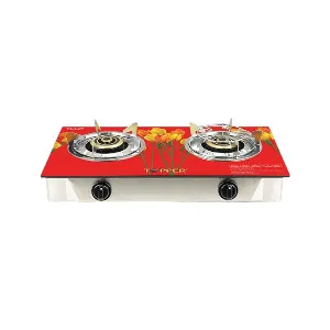 TOPPER Glass-206 ডাবল গ্লাস অটো গ্যাস চুলা LPG