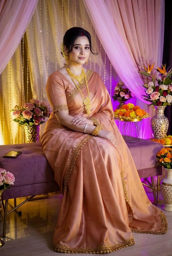 Lightweight Tuba Lama Silk Party Saree, 3 Colour Choices