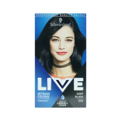 Schwarzkopf Live Intense Colour হেয়ার কালার - 099 ডিপ ব্ল্যাক