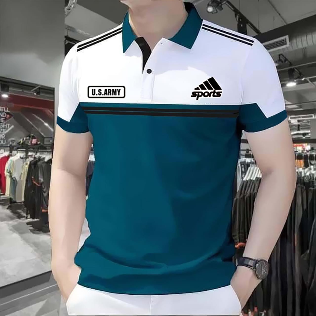 Men's Half Sleeve Cotton Polo Shirt, 200 GSM, 3 Colour Choices