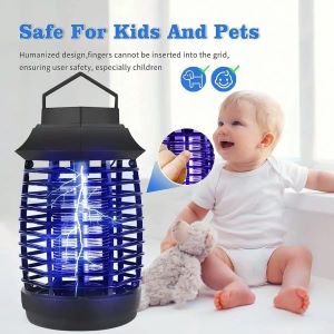 New HK-1217 Electronic Mosquito Killer with UV Light, Silent Operation, USB Power, and Easy-Clean Design for Indoor Use