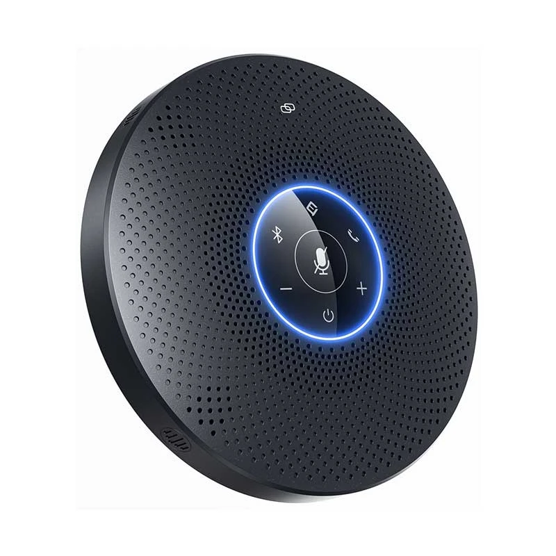 EMEET OfficeCore M2 Max Bluetooth or USB Portable Black Speakerphone
