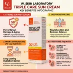 W.Skin Laboratory ট্রিপল কেয়ার সান ক্রিম SPF50+ PA+++ 60g