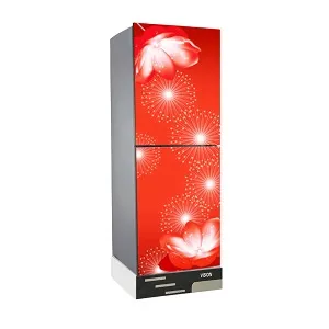 VISION গ্লাস ডোর ফ্রিজ RE-185L Digital Lily Flower বটম মাউন্ট