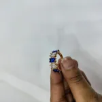 রঙিন স্টোনের গোল্ডেন আংটি