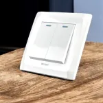 Belamy সাদা 2 গ্যাং 1 ওয়ে সুইচ BE-120-SW