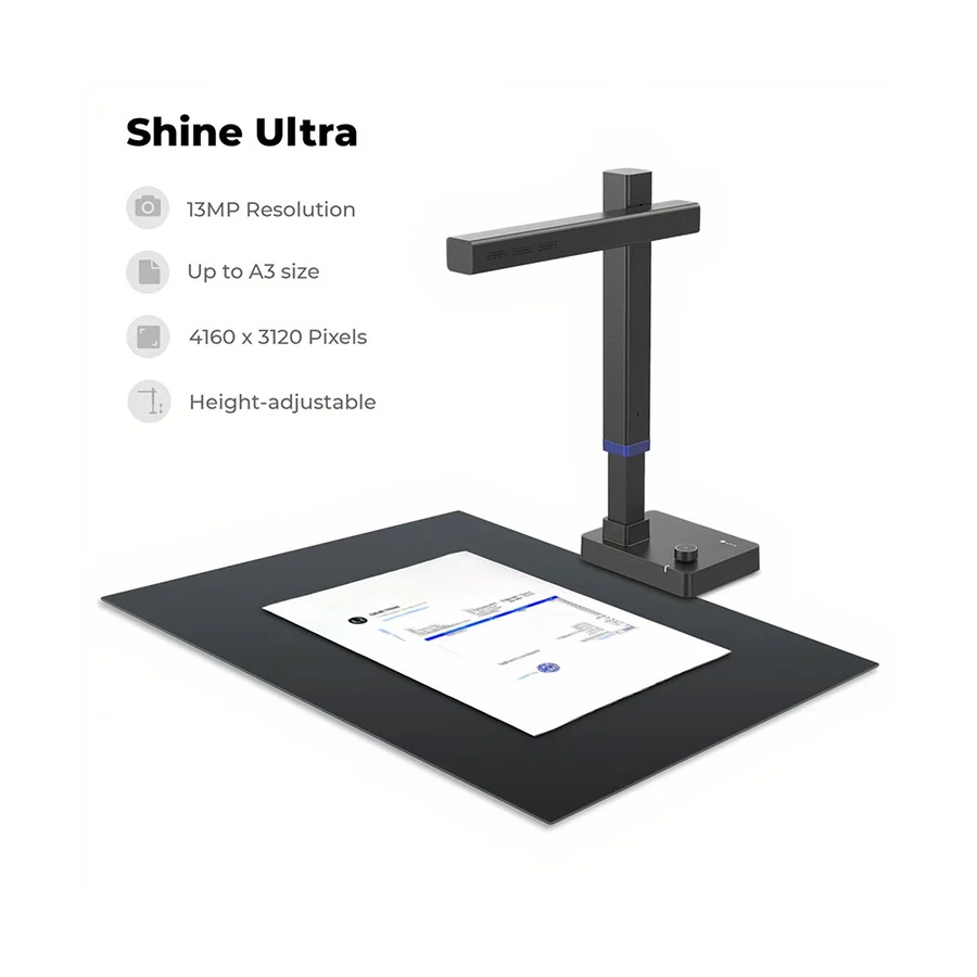 CZUR Shine Ultra 1300A3 Pro Smart Document & Book Scanner (A3, 13MP)