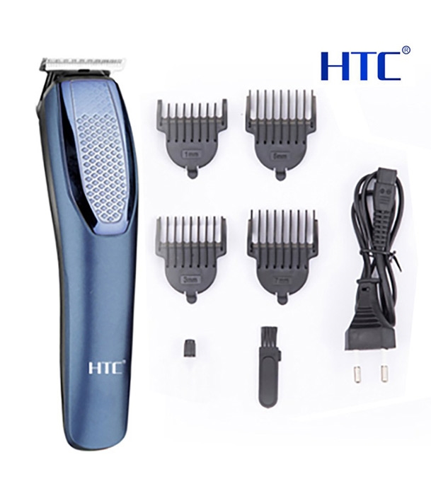 HTC AT-1210 রিচার্জেবল কর্ডলেস বিয়ার্ড ও হেয়ার ট্রিমার (ব্লু)