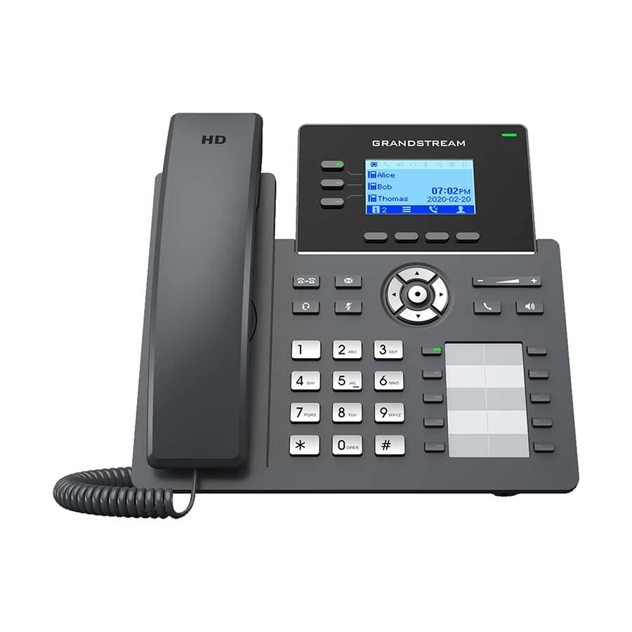Grandstream GRP2604P 3-Line 6-SIP PoE IP Phone without Adapter