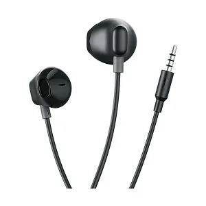 Oraimo হাফ ইন-ইয়ার ওয়্যার্ড ইয়ারফোন, কালো