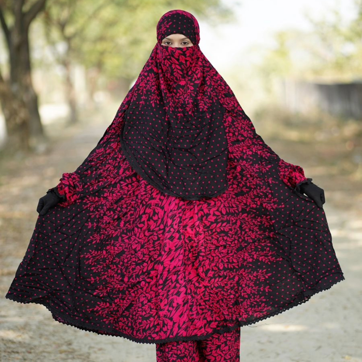 লং খিমার ও পালাজো সেট, নিকাবসহ