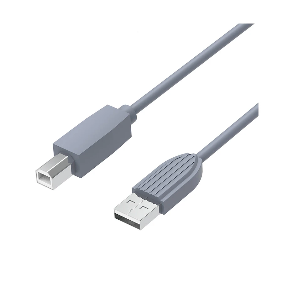Yuanxin YUX-002 USB-A to USB-B Printer Cable 3 Meter Gray