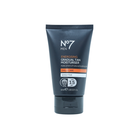 Boots No7 Men এনার্জাইজিং গ্র্যাজুয়াল ট্যান ময়েশ্চারাইজার UVB SPF15 50ml