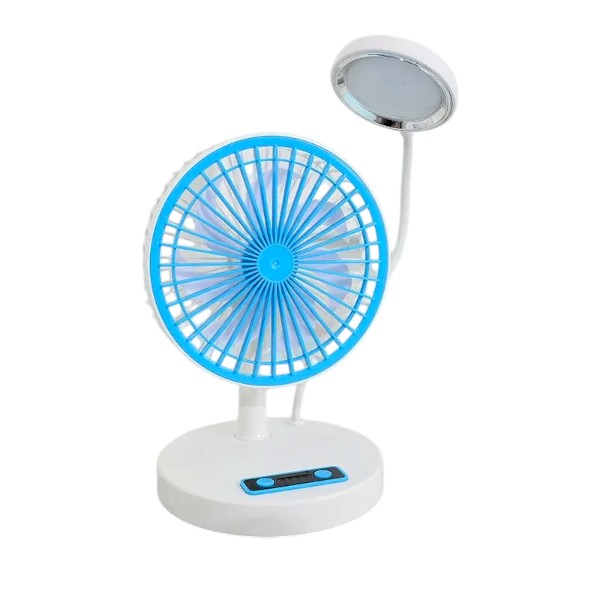 রিচার্জেবল ফোল্ডেবল মিনি ফ্যান উইথ LED লাইট – JR2022