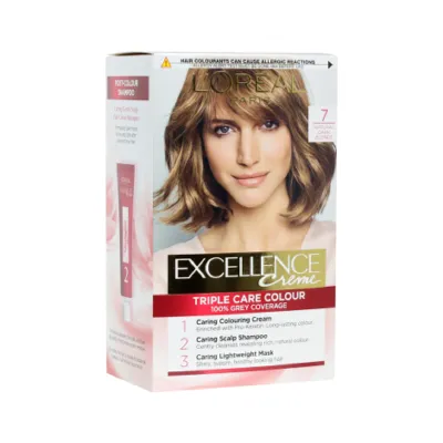L'Oreal Excellence Creme ট্রিপল কেয়ার হেয়ার কালার - 7 Natural Dark Blonde