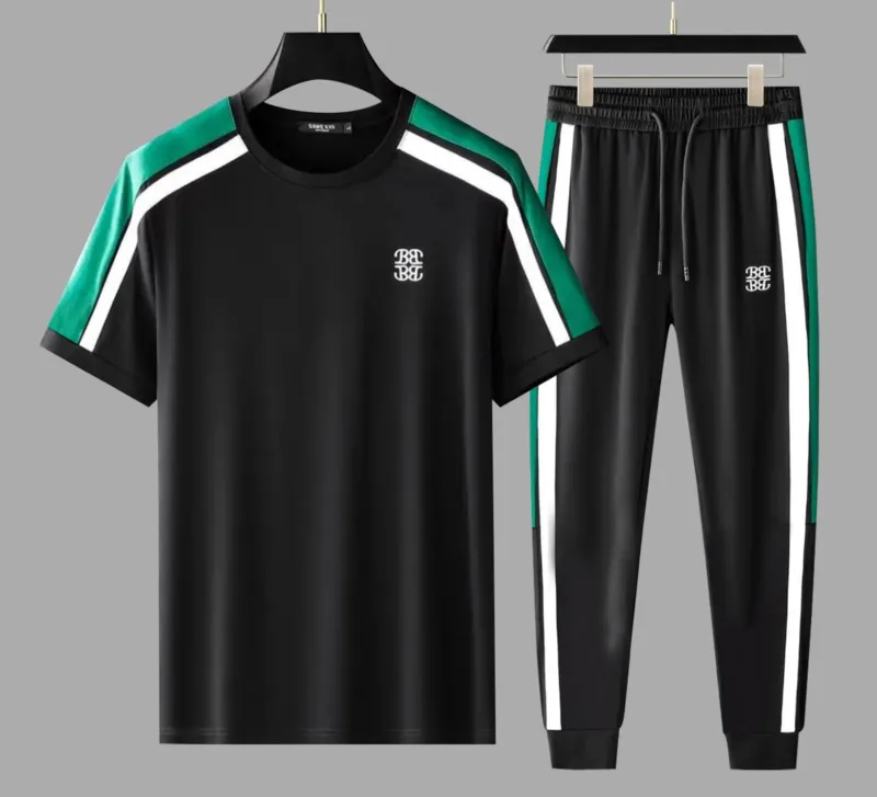 Men's Mesh Jersey T-Shirt and Trouser Combo, Size M, 3 Colours